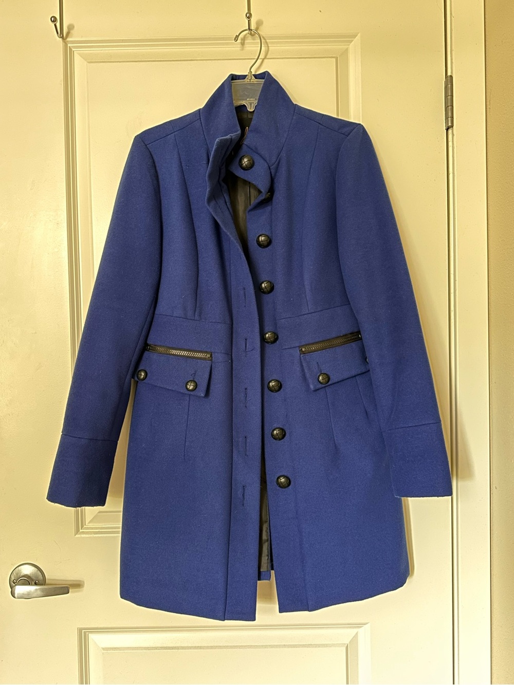 Jack by BB Dakota Royal Electric Blue Military-Style Coat